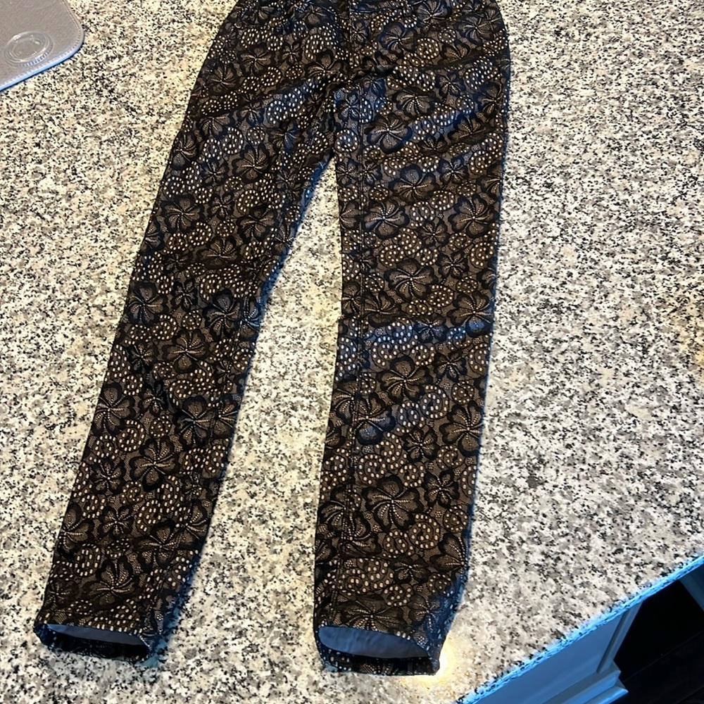 Xhilaration - size 3 - black over nude- low ride jean